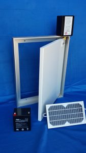Door with 3w Solar Panel and Battery