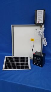 Door with Photo Sensor and 3w Solar Panel and Battery